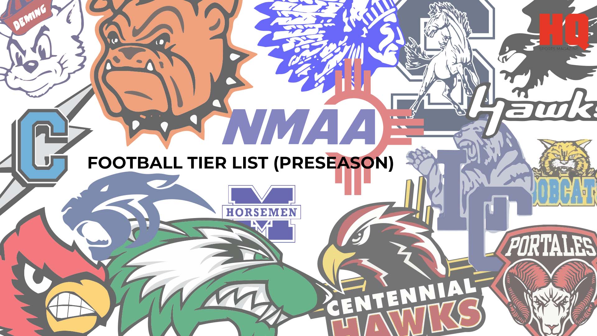 NMAA Football Tiers Preseason